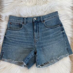Madewell Perfect Vintage Wash High-Rise Denim Shorts